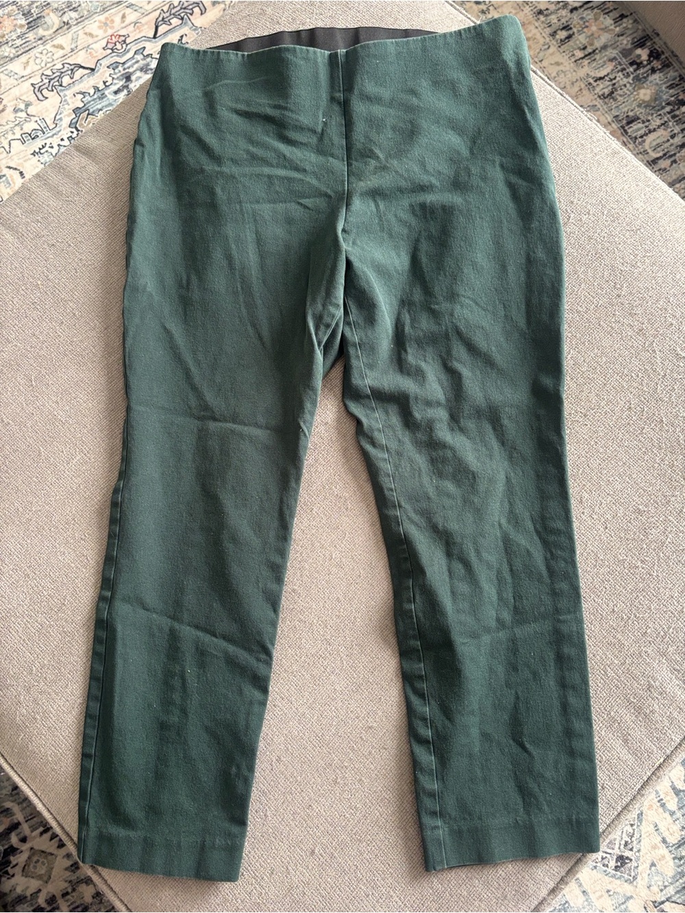 A New Day Dark Green Pull-On Straight Leg Stretch Pants